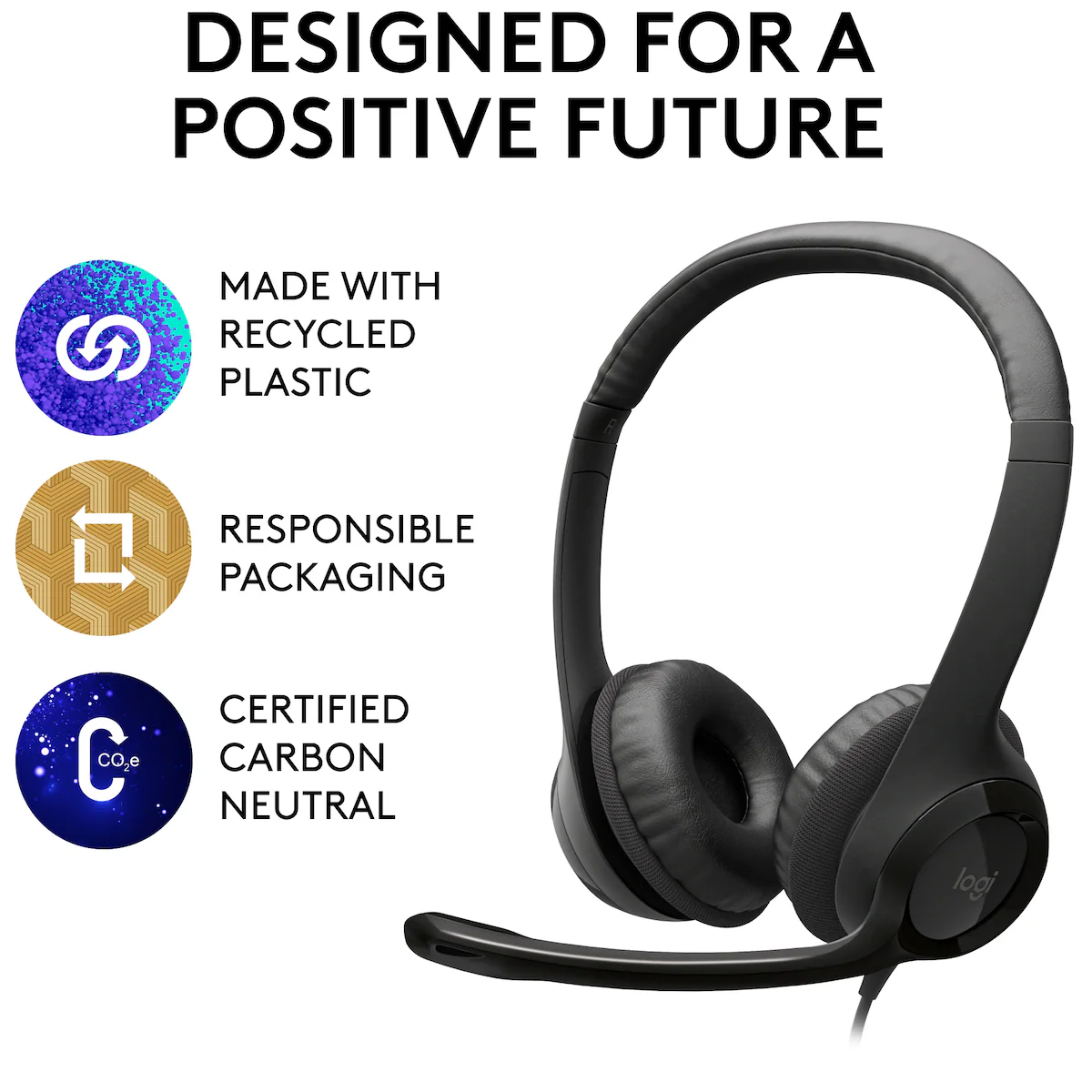 Logitech USB-headset H390 PC