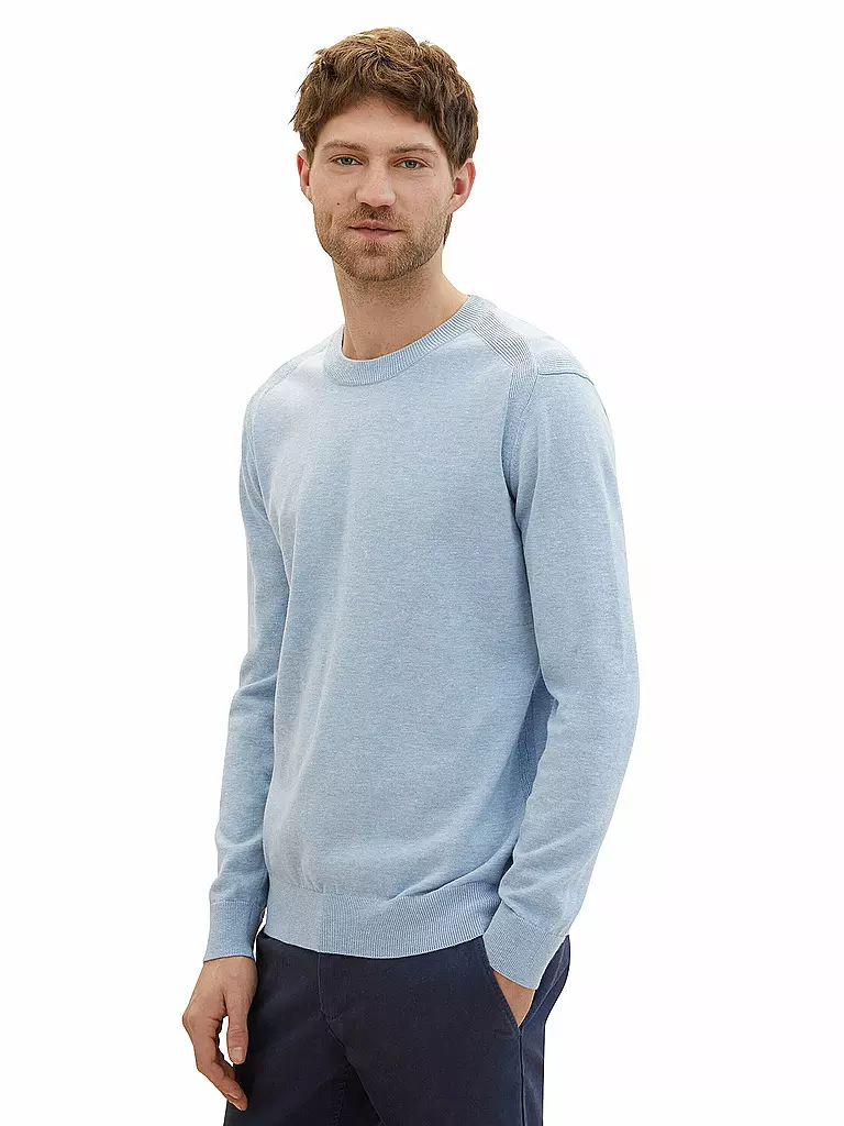 TOM TAILOR Pullover Regular Fit hellblau
