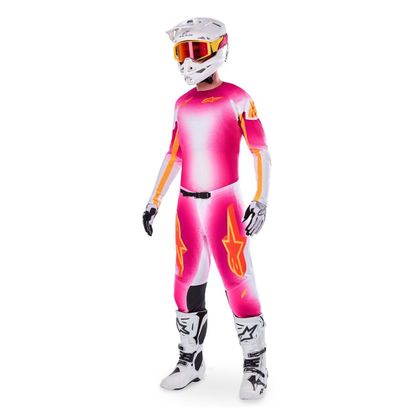 Pantalon cross Alpinestars SUPERTECH - MIG 2025 - Rose / Blanc