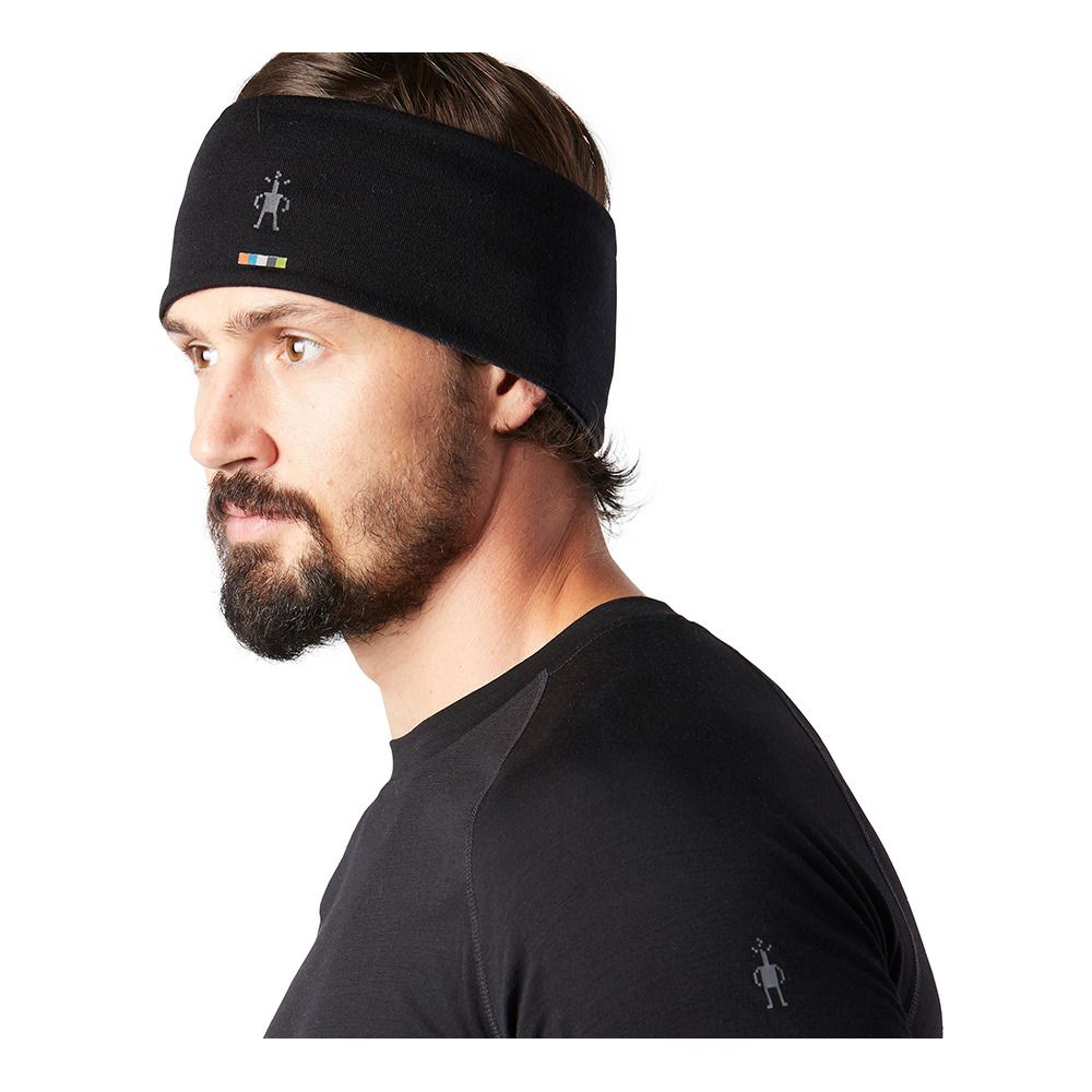 Smartwool THERMAL MERINO REVERSIBLE - Bandeau black/charcoal h