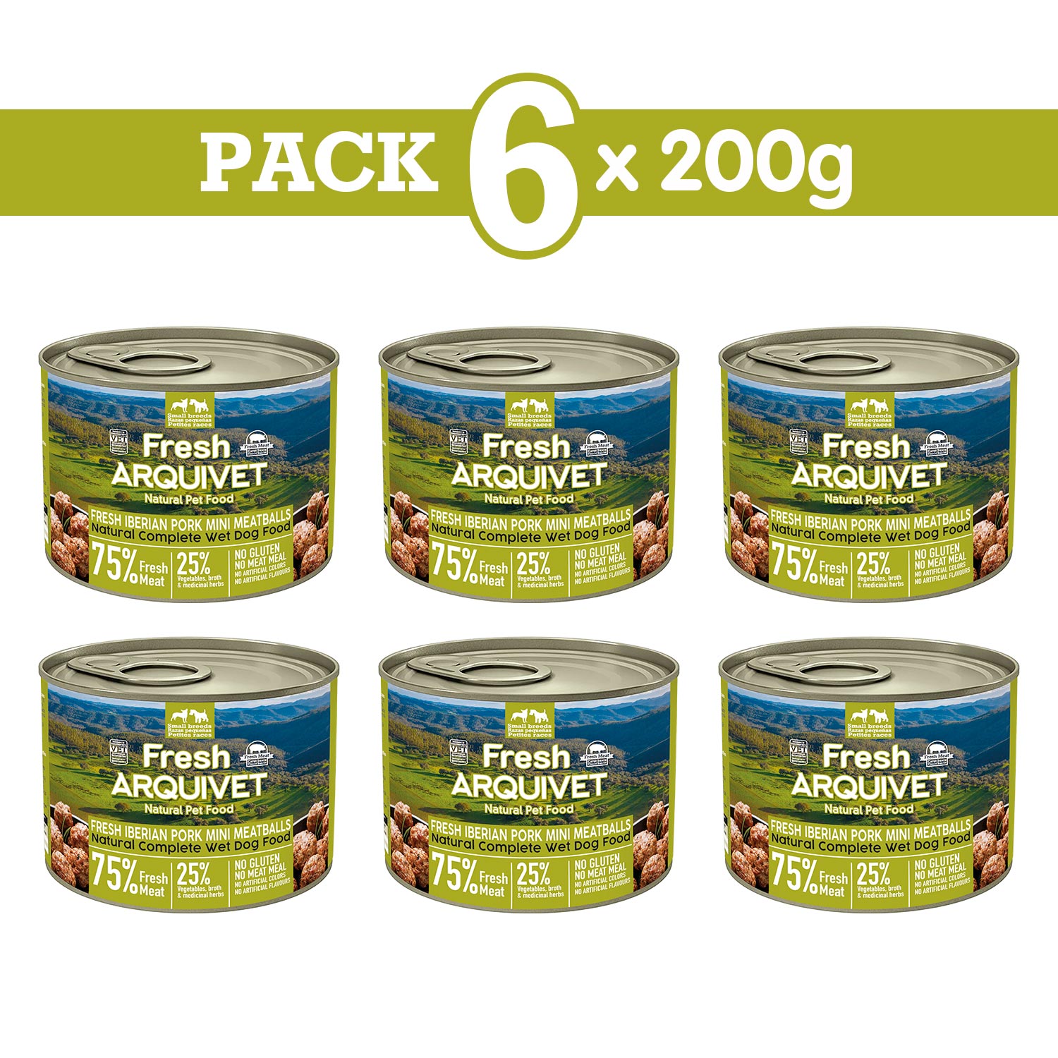 Arquivet Fresh MINI Almôndegas de Porco 200gr