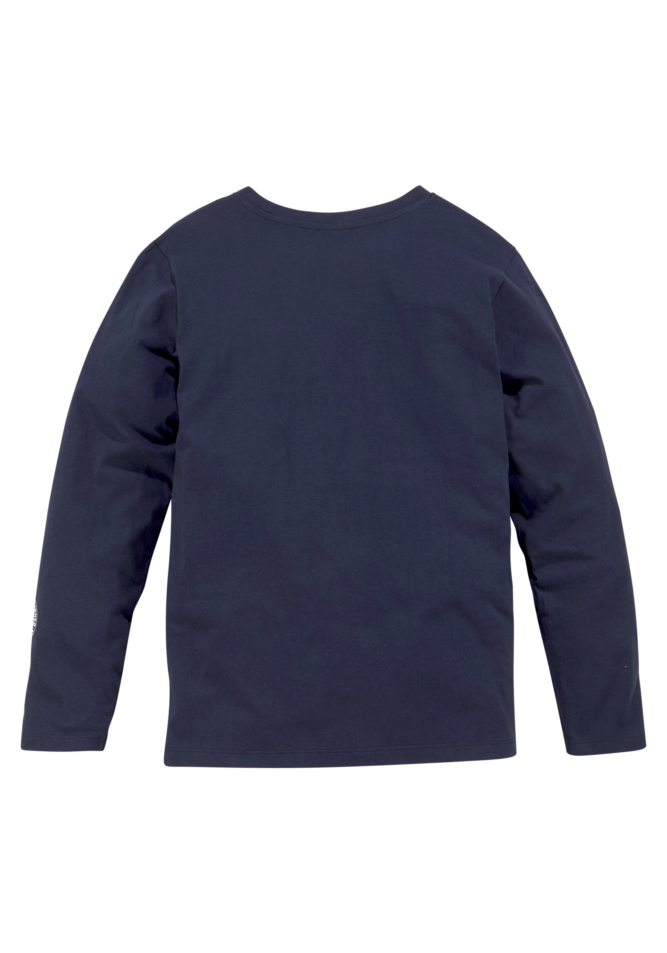 KangaROOS Langarmshirt »Im tollem Colorblocking-Design«, Langarm,  Basic-Passform,  mit auffälligem Druck