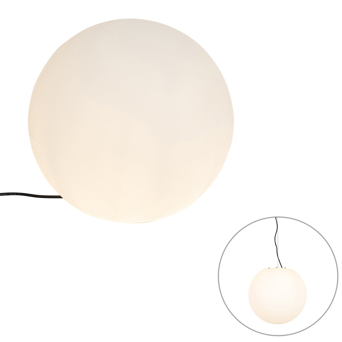 Moderne buitenlamp, wit, 45 cm, IP65 - Nura