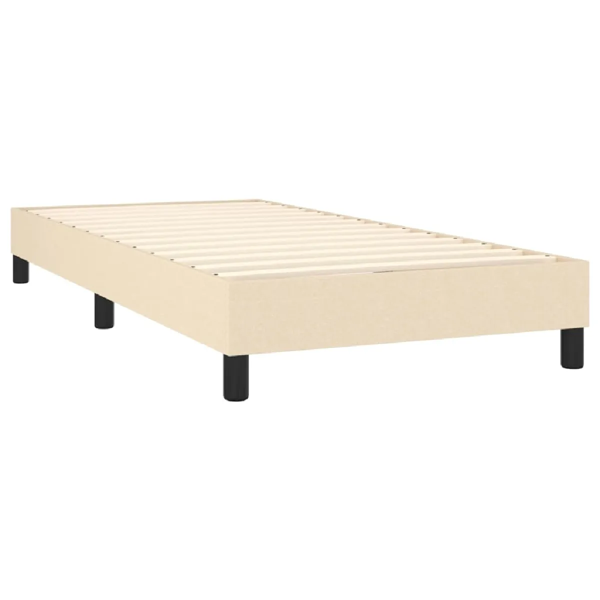 vidaXL Sommier avec matelas crème 80x200 cm