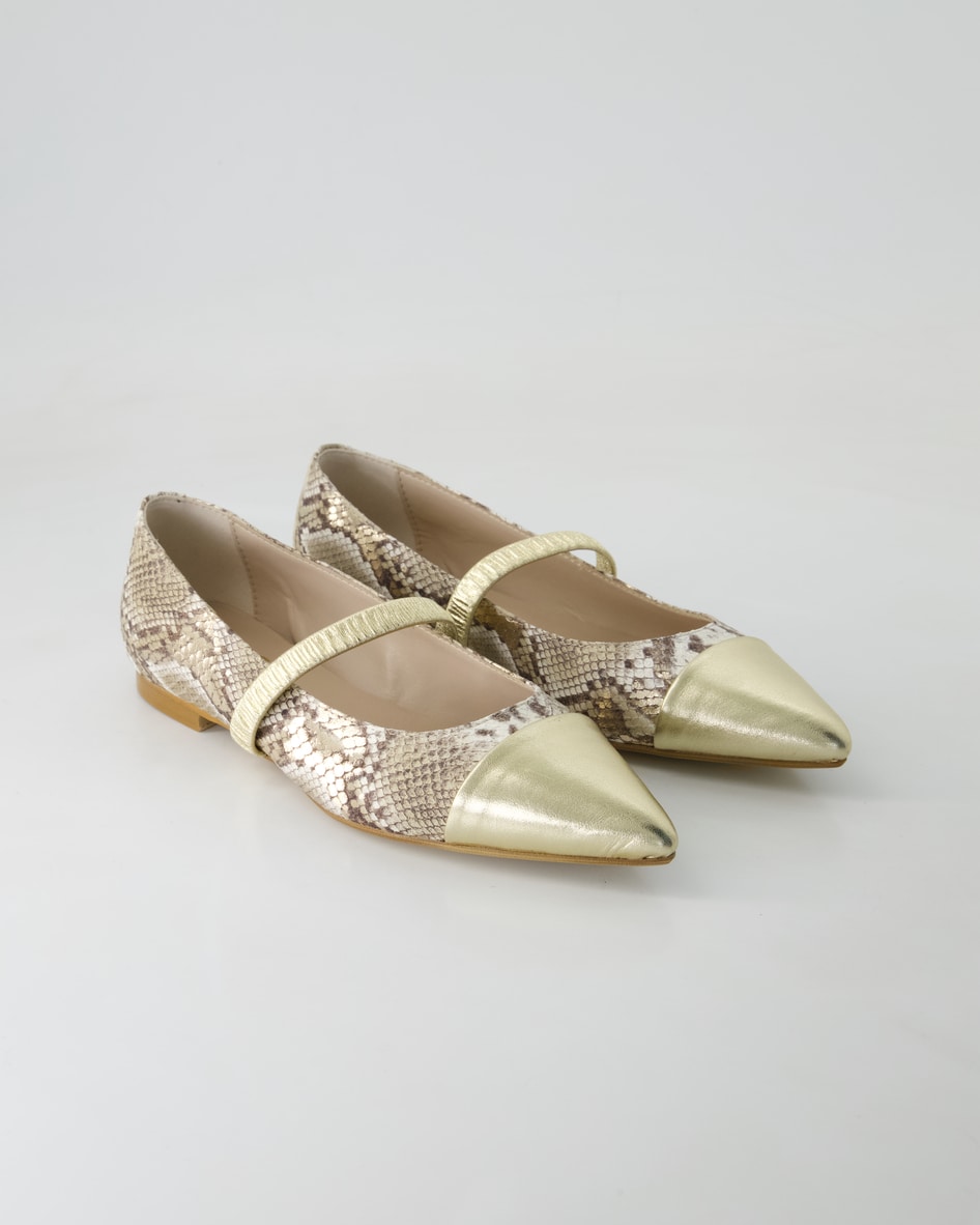 Terry B028 Ballerinas in Gold