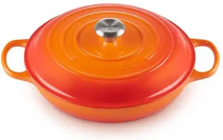 Le Creuset - Braadpan Signature - Campagnard - Oranjerood - Gietijzer