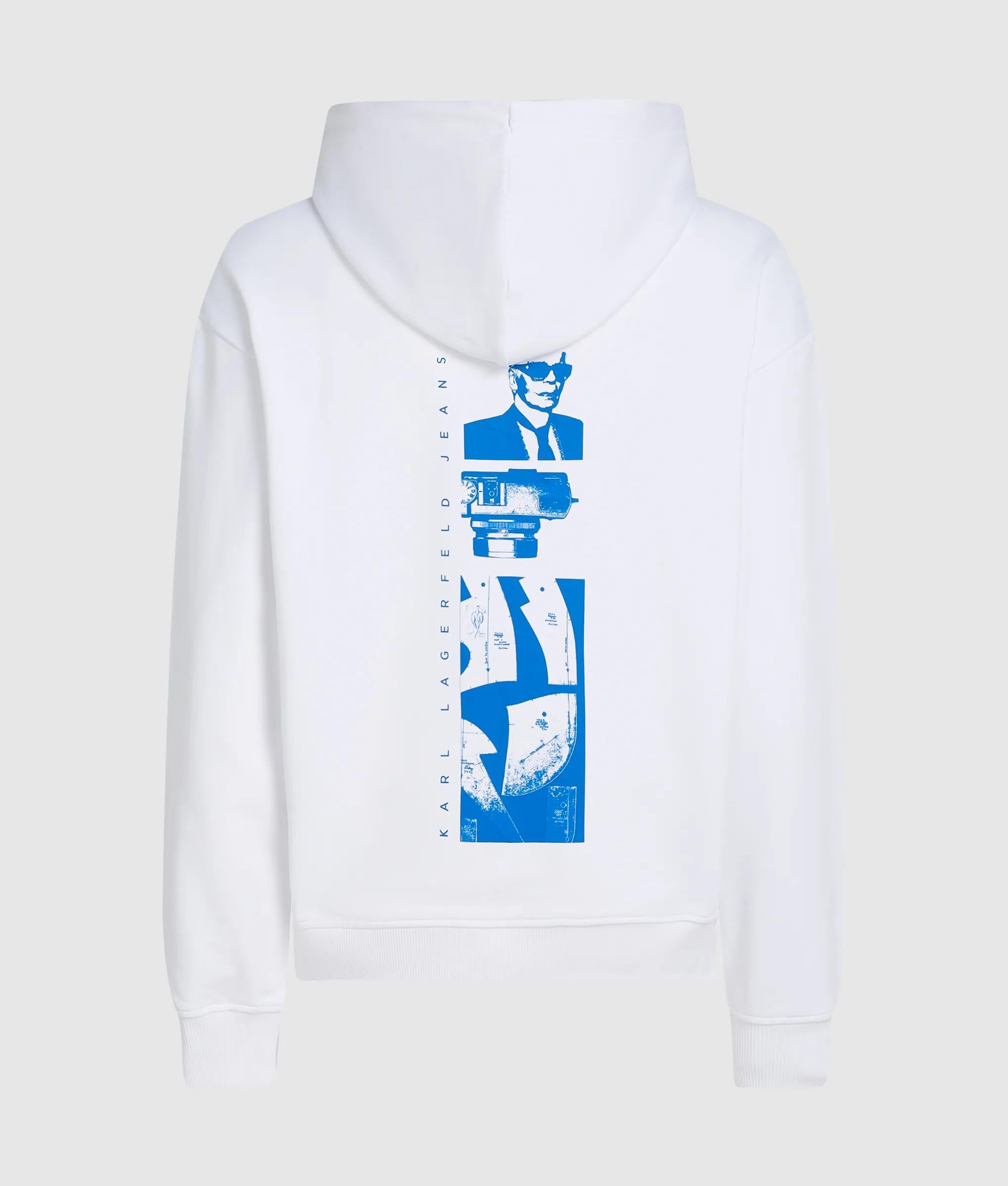 Relaxte hoodie met grafische Karl-print