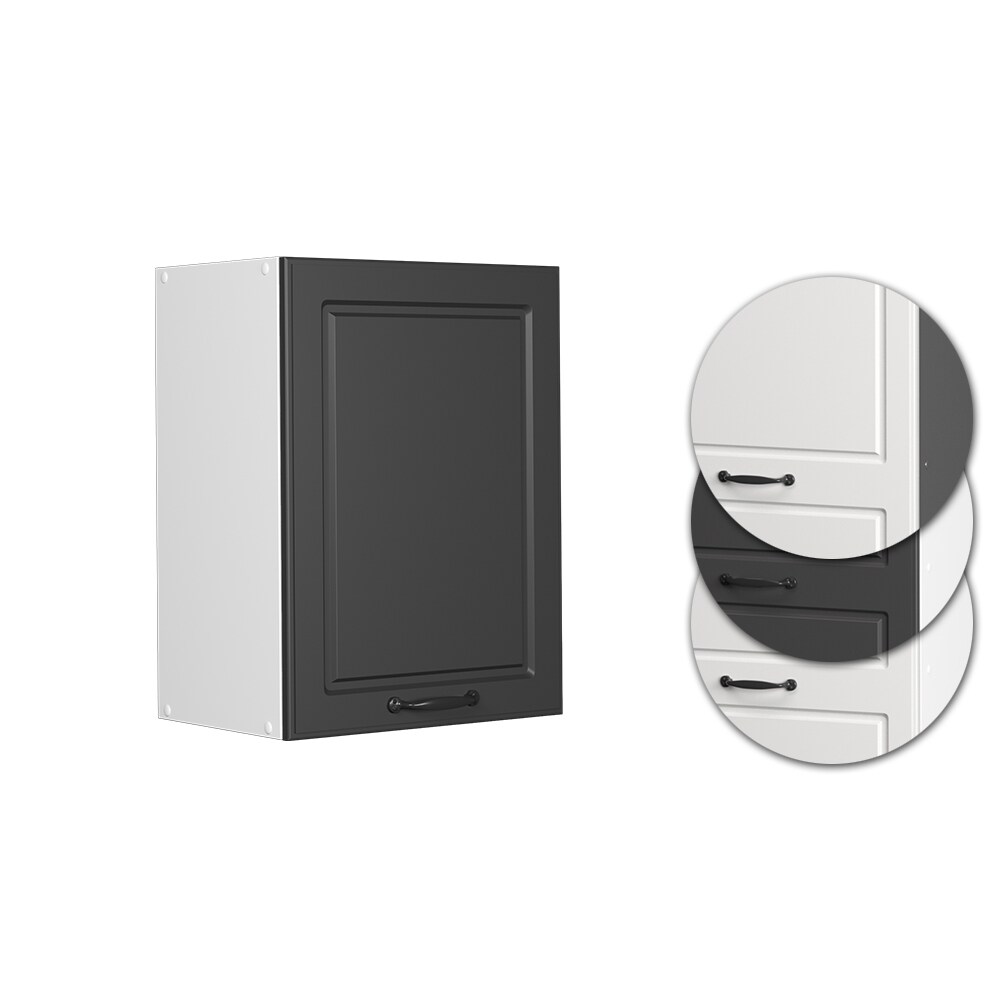 Vicco Hängeschrank Küchenschrank Küchenzeile R-Line Landhaus 45 cm Weiß Anthrazit Tür Fächer