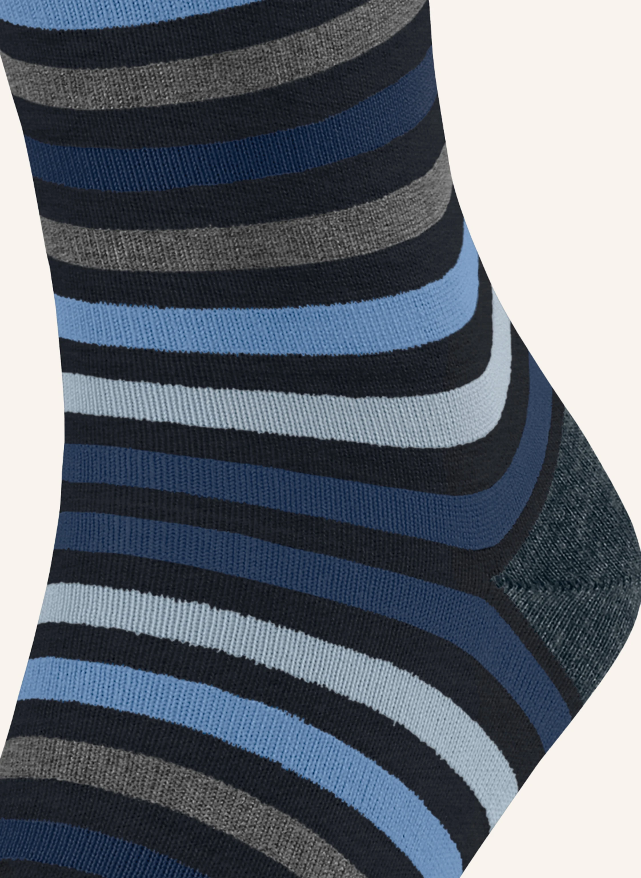 FALKE Strümpfe TINTED STRIPE mit Merinowolle