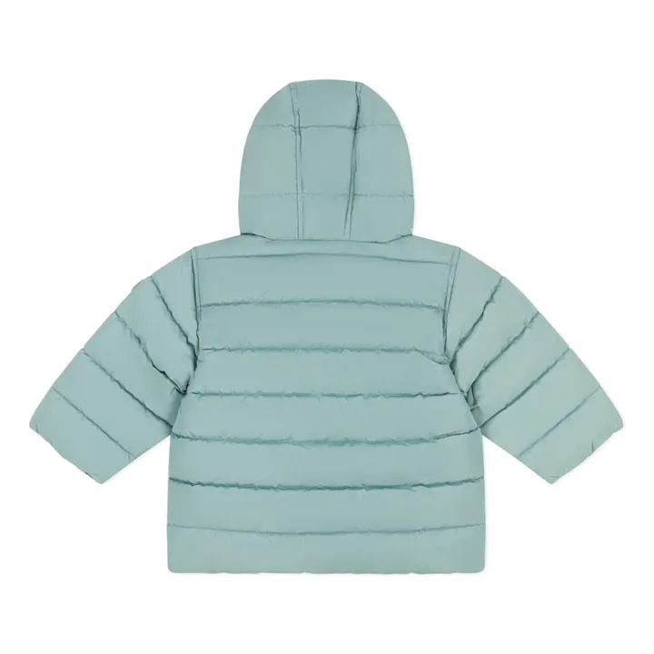 Petit Bateau Doudoune Doublée Polaire à Capuche | Vert Menthe