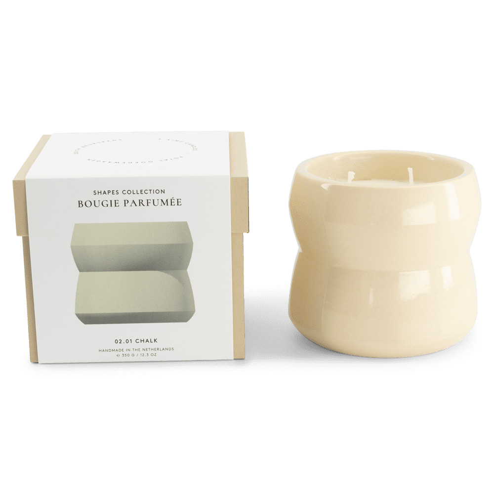 Kaars Shape 02.01 Candle & Happy lid Chalk Shape 02.01 Candle & Happy lid Chalk - Bois de Tonka