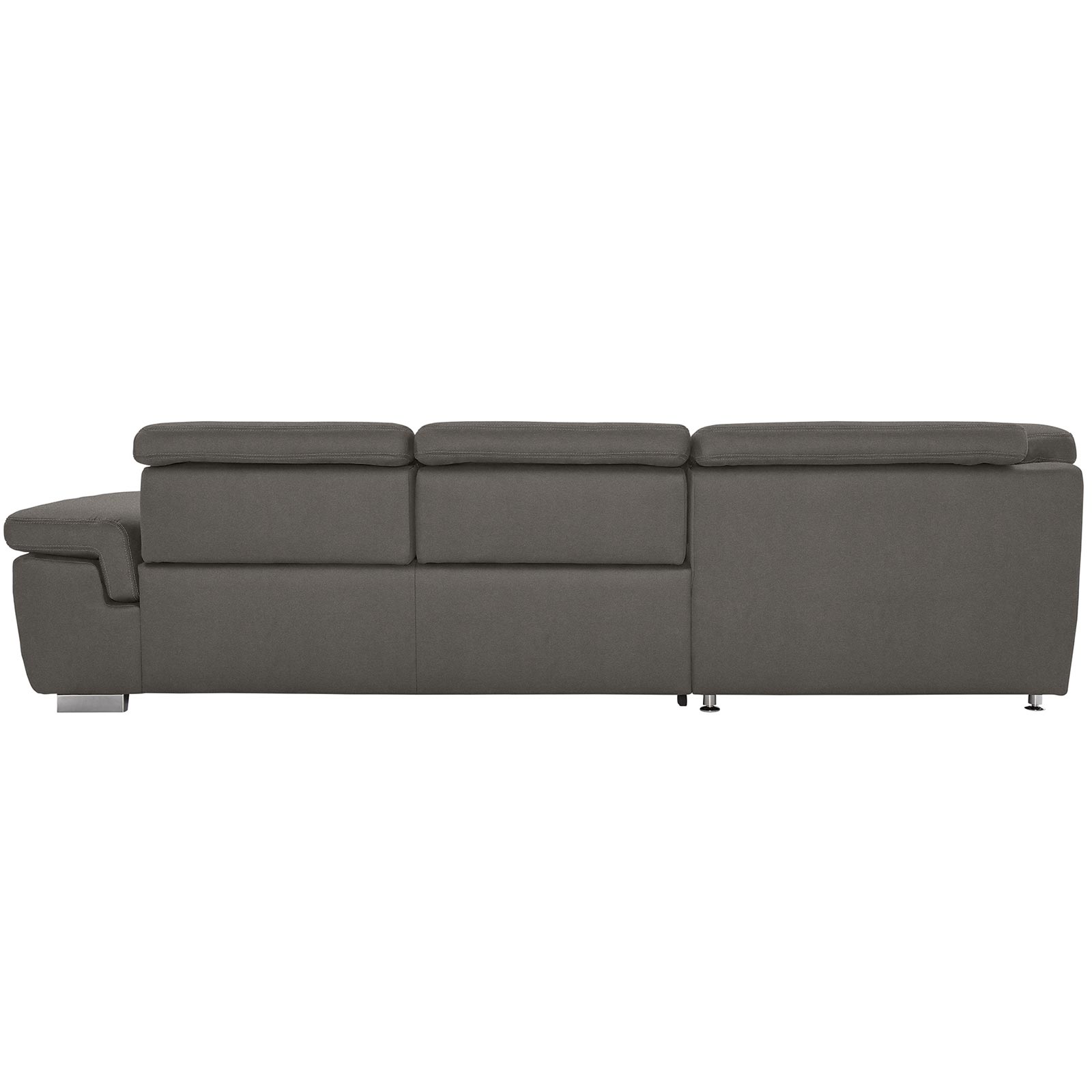 polsterpower Boxspringsofa - Belle grey - Basismodell - Ottomane links