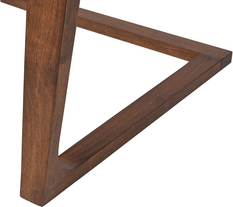 HUXTER - Eettafel - Donkere houtkleur - 90 x 180 cm - MDF