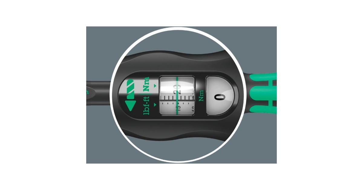 WeraClick-Torque C 3 Set 1, 40-200 Nm draaimomentsleutel  (Zwart/groen, 13-delig)