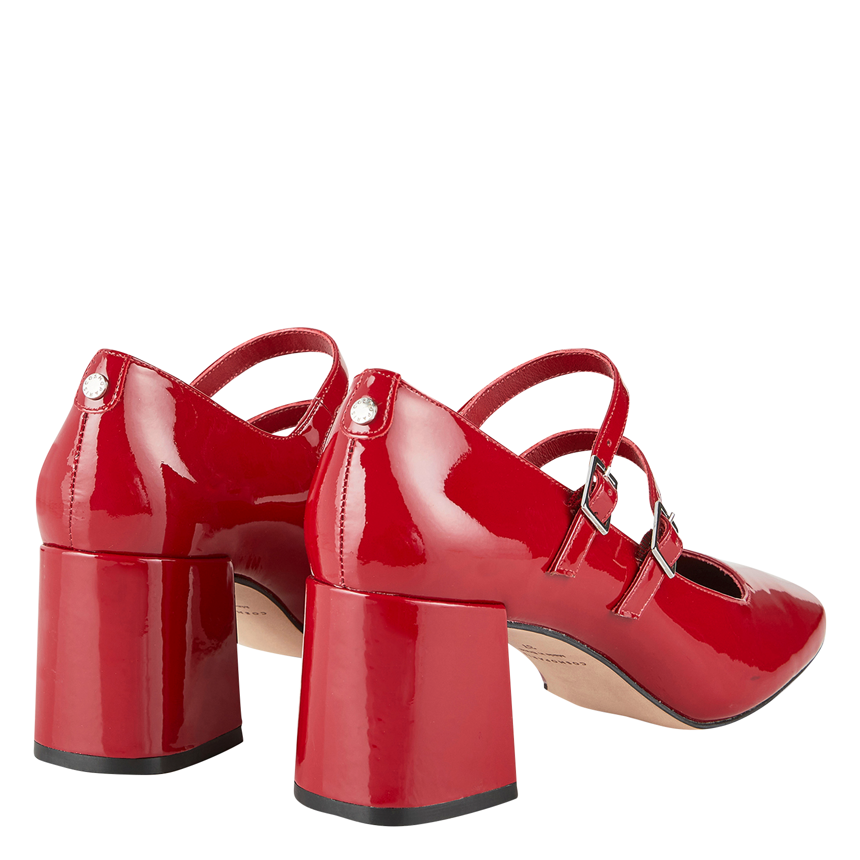 BLANCHE - Babies en cuir vernis | Rouge