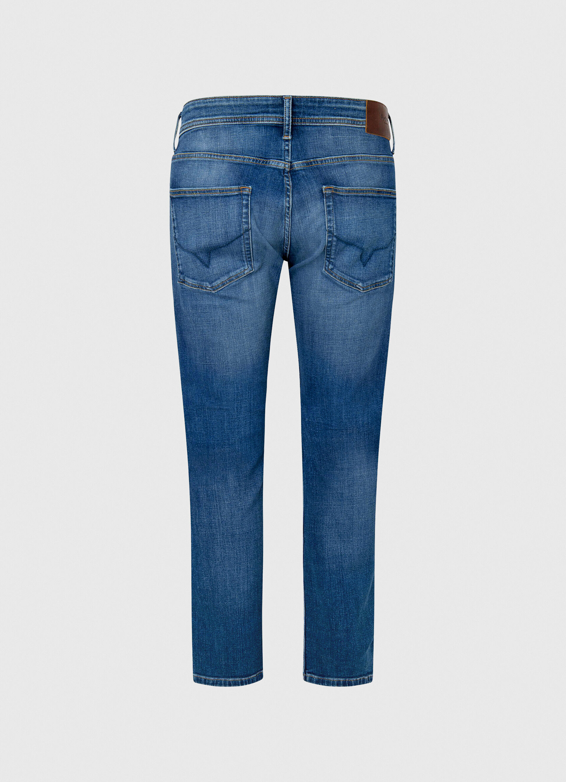 Calça jeans com modelagem Cash Fit e cintura regular - jeans