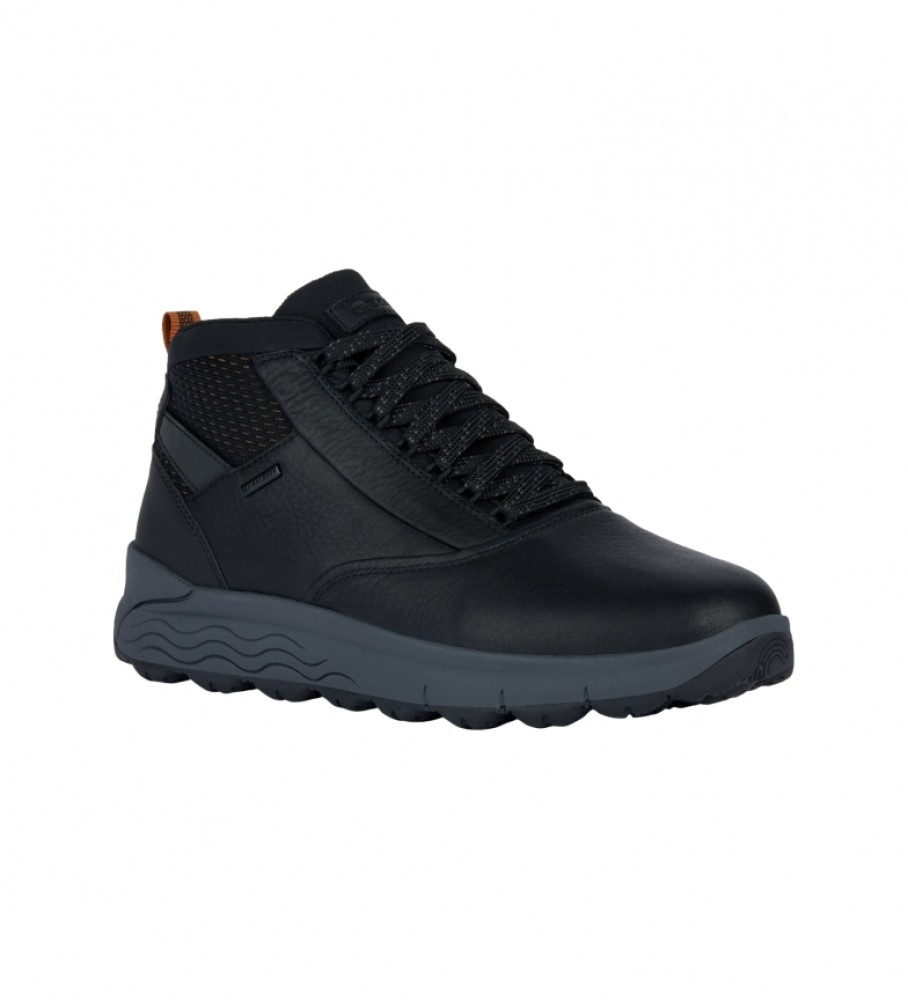 Sapatos de couro GEOX Spherica 4x4 Abx, pretos