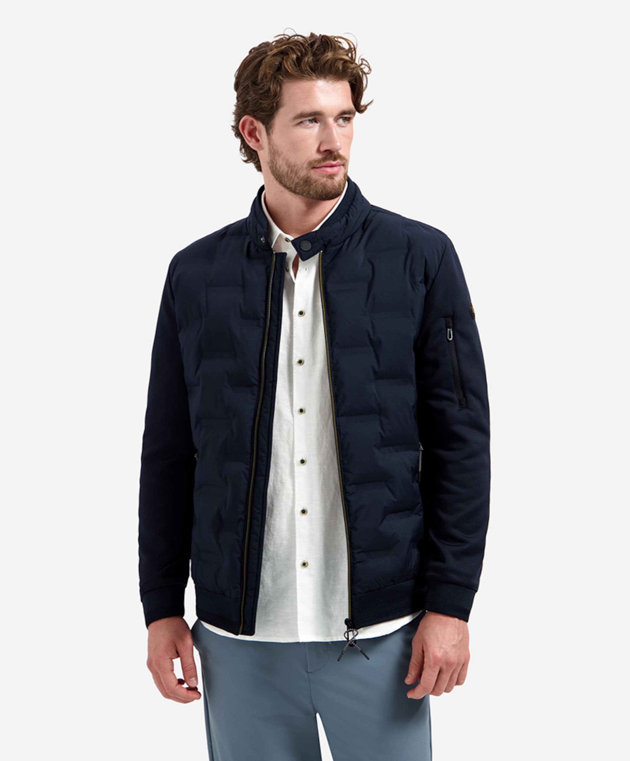 No Excess Heren jas blauw