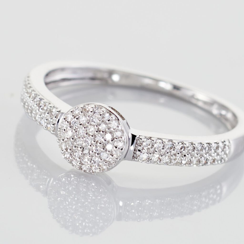 Bague Lisyae Or Blanc Diamants