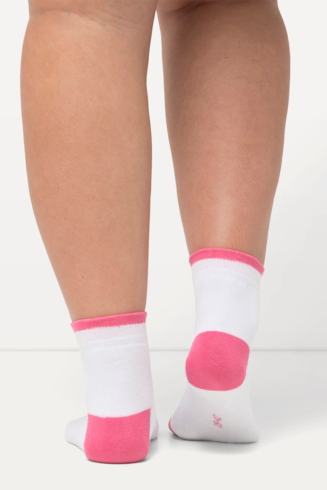 Kurzschaftsocken, 2er-Pack, Farbakzente