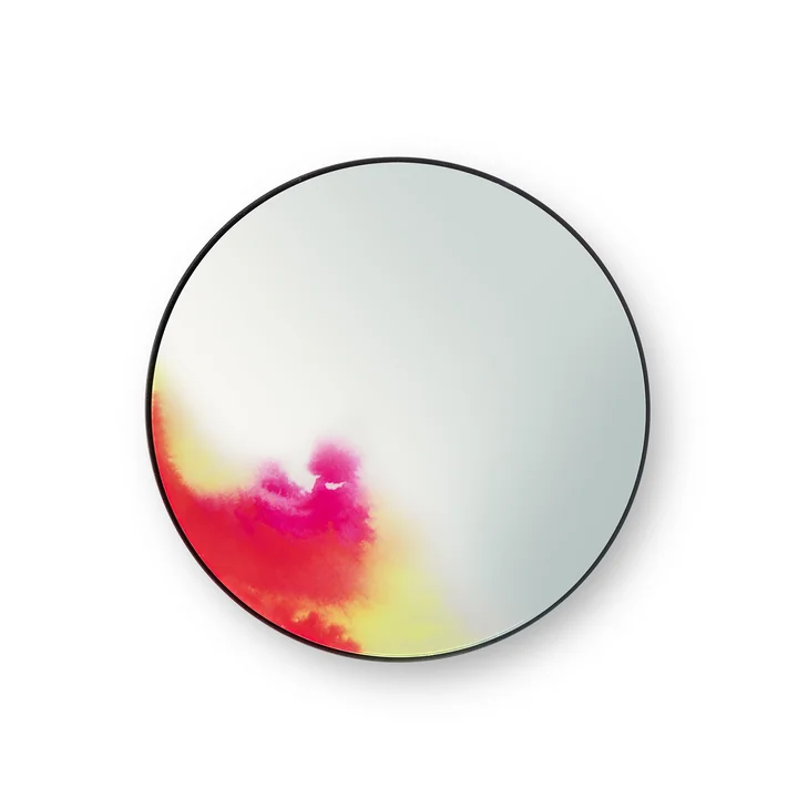 Petite Friture - Francis Wandspiegel small, rosa / gelb