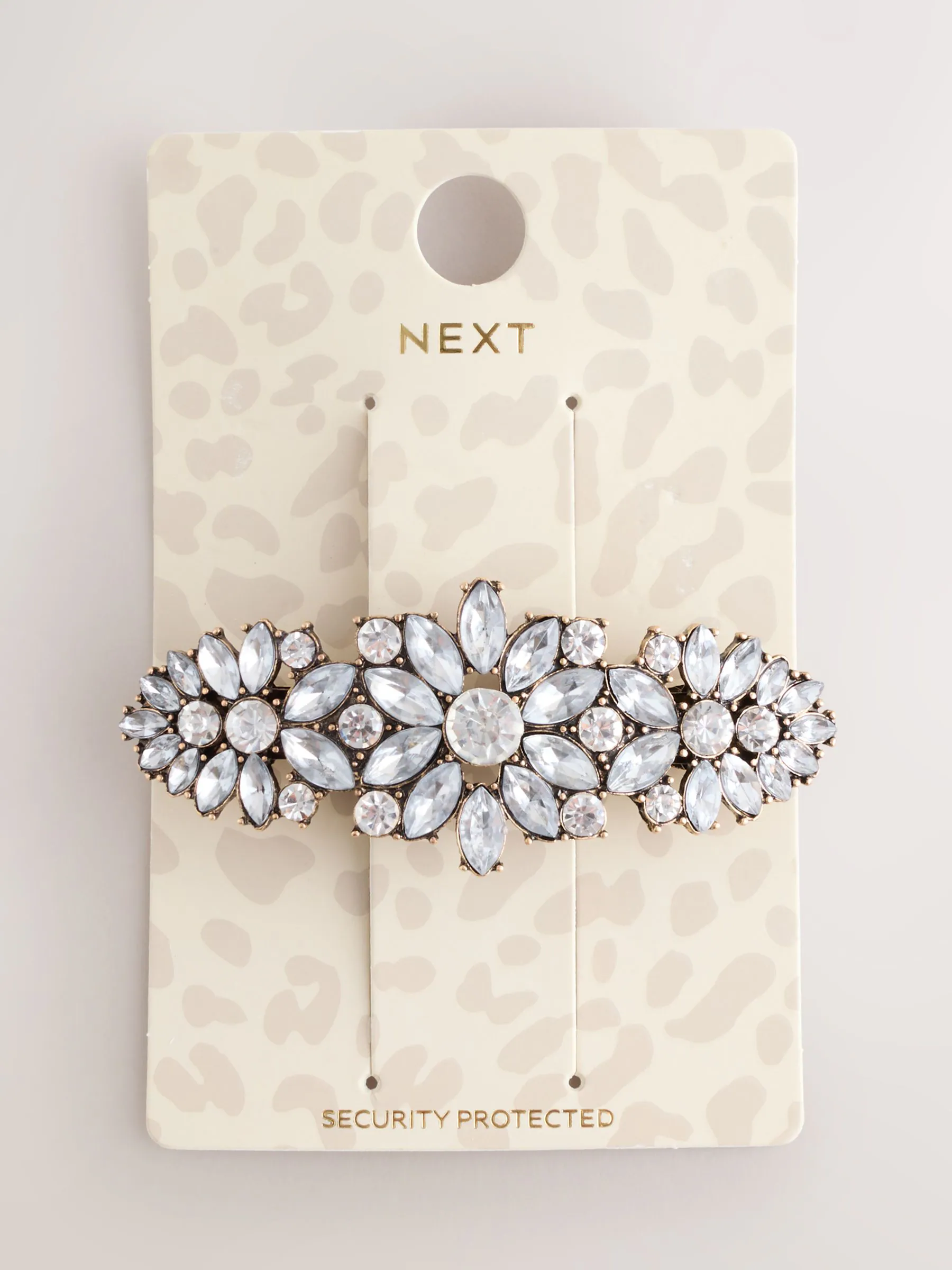 Goudkleurig - Floral Sparkle Hair Barrette