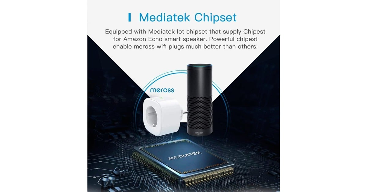 MEROSSMSS210 Smart Wi-Fi stopcontact schakel stekkerdoos  (Wit)