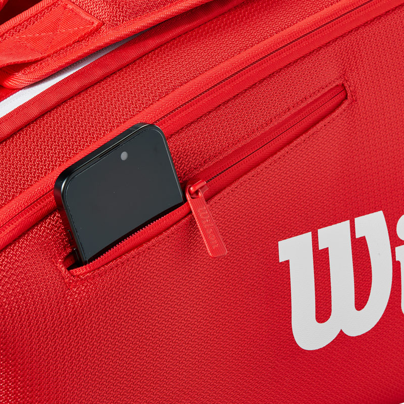 Sac de tennis Wilson 6 pack Super Tour rouge