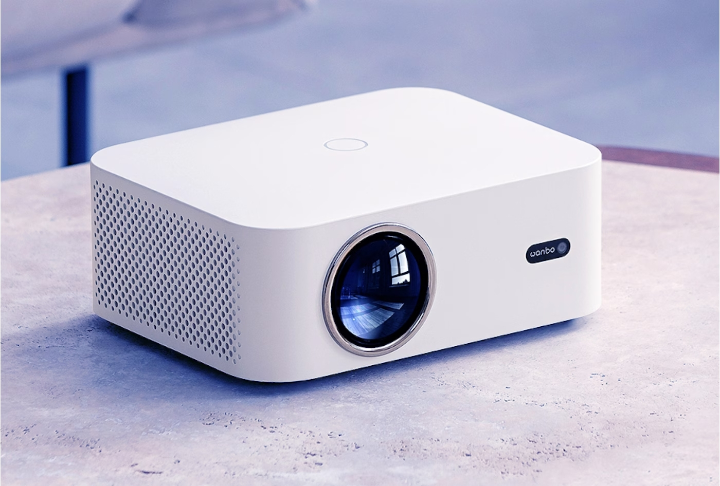 Wanbo X2 Pro Android Multimedia LED Projektor Beamer Heimkino HD 1280p / 2x HDMI / USB A / 3.5mm Klinke und Fernbedienung - Weiss