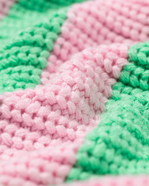 cardigan enfant en maille rayé vert