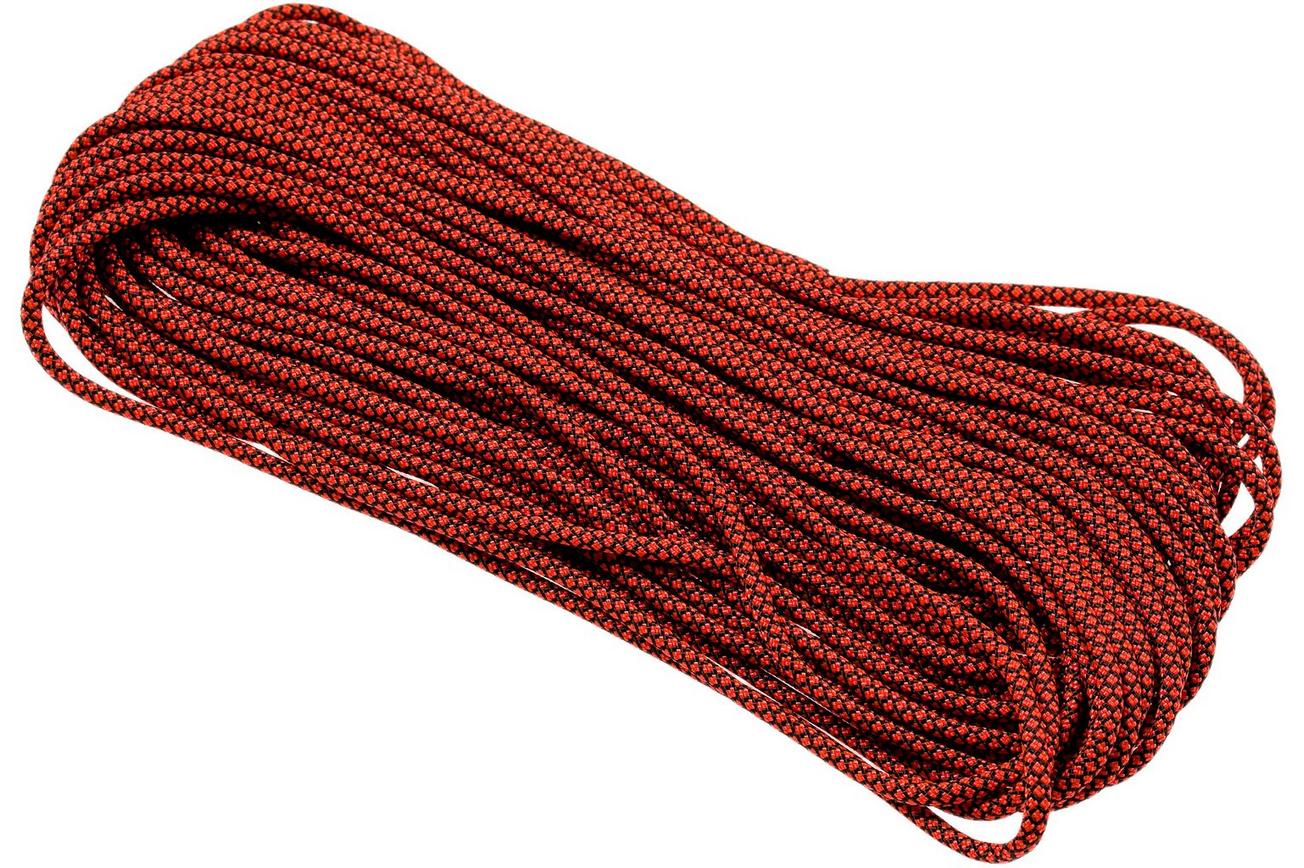 Knivesandtools 550 paracord type III, kleur: neon orange diamonds - 50 ft (15,24 meter)