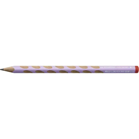 Ergonomischer Dreikant-Bleistift für Rechtshänder - STABILO EASYgraph in pastelllila - 12er Pack - Härtegrad HB