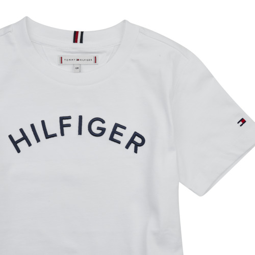 Tommy Hilfiger - U HILFIGER ARCHED TEE - Blanc