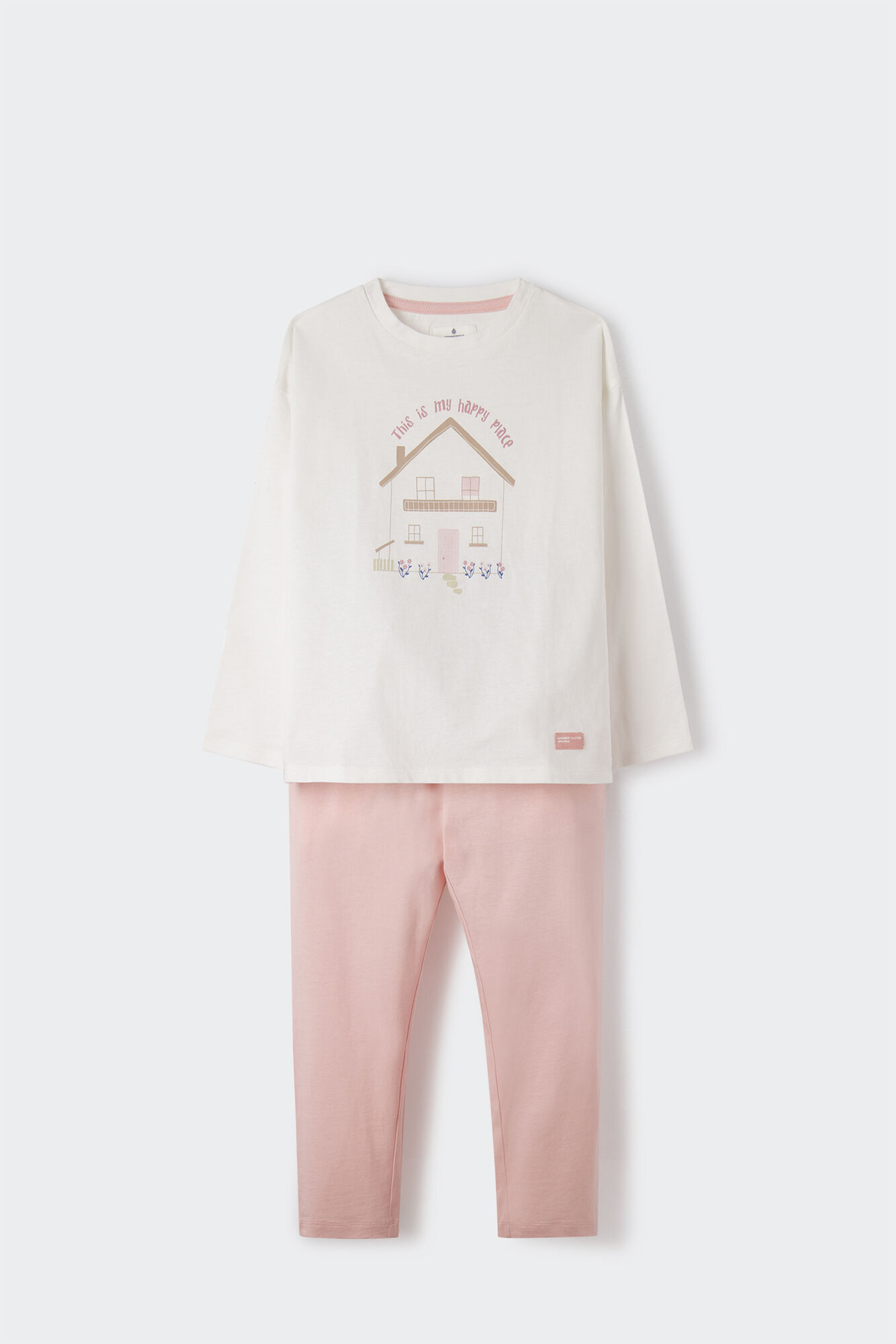 pijama de algodão menina feliz