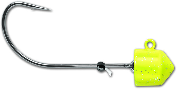 Têtes plombées VMC Swingin Ned Rig Chartreuse Jighead (3 pcs)