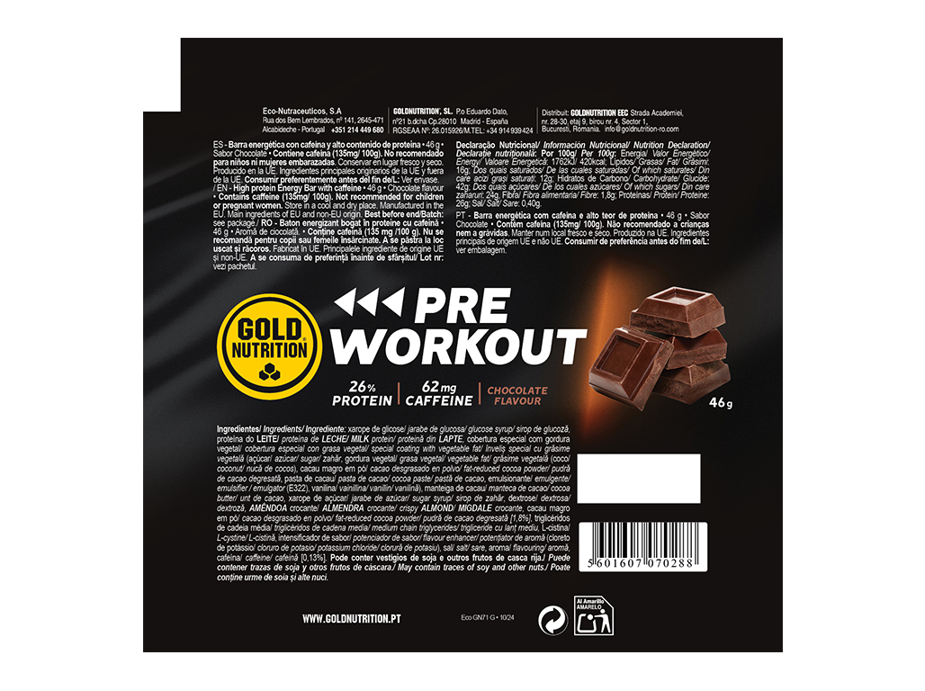 BARRA GOLDNUTRITION EXTREME CHOCOLATE 46G