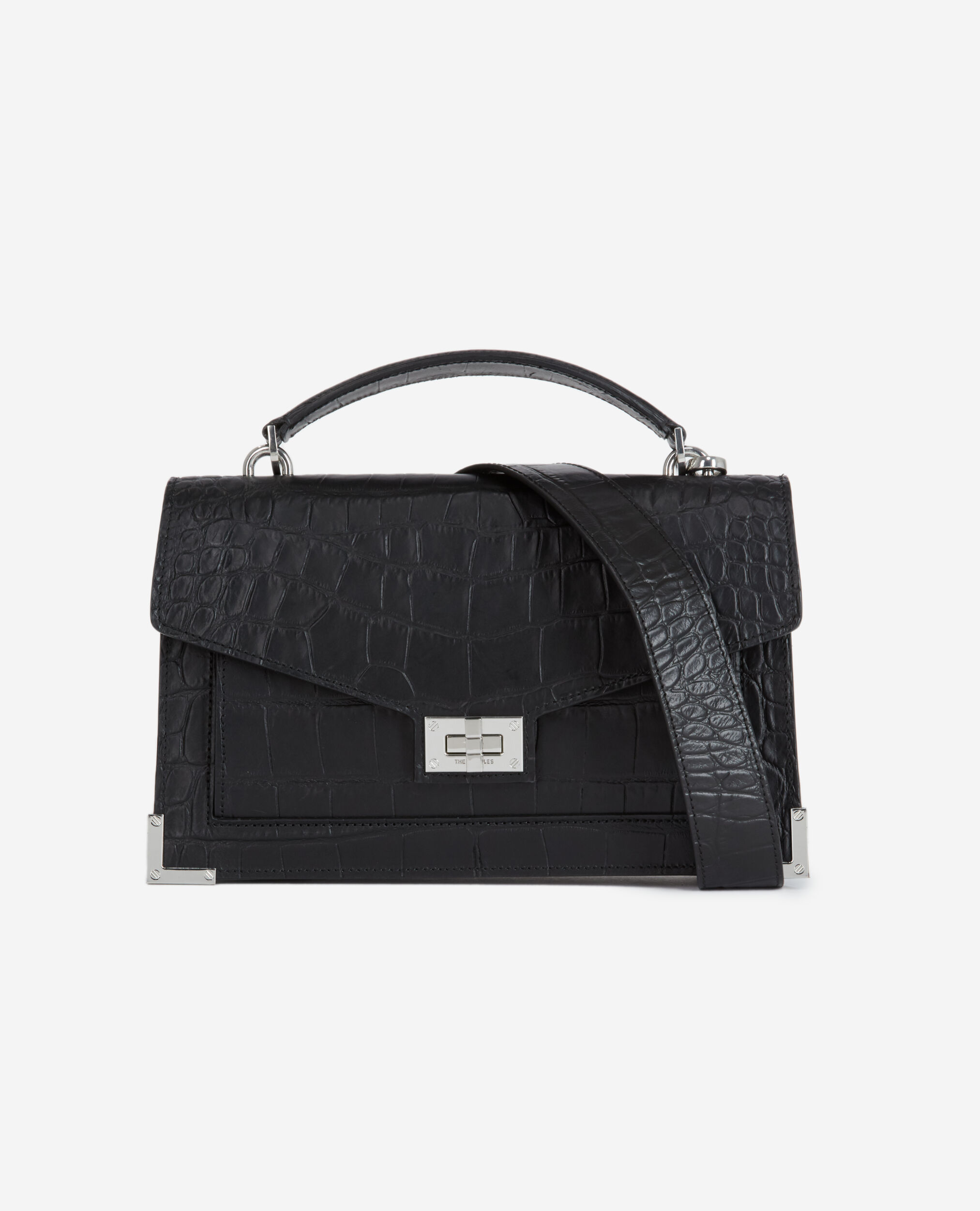 Sac Emily medium en cuir noir