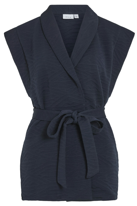 Vila blauwe dames gilet
