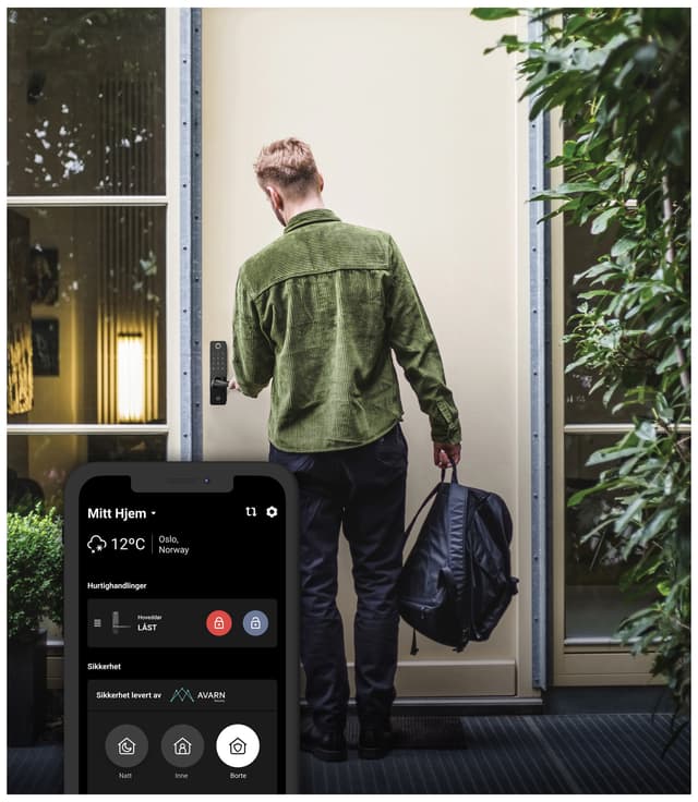 Heimgard Smart Fingerprint digitallås (sort)