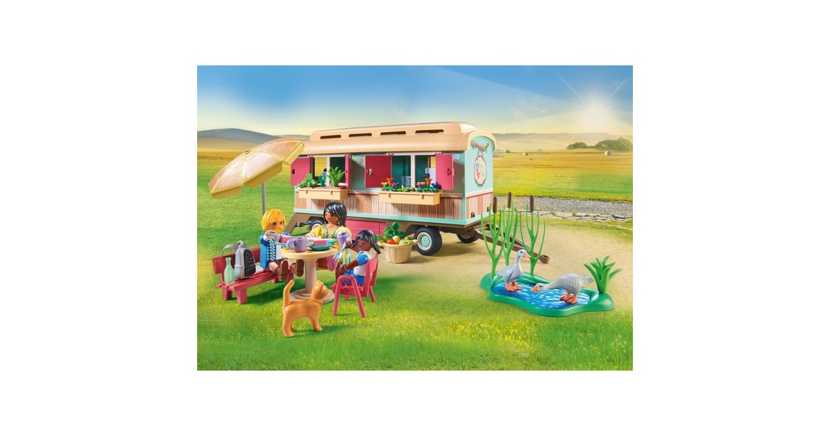 PLAYMOBILCountry - Gezellig woonwagencafé Constructiespeelgoed  (71441)