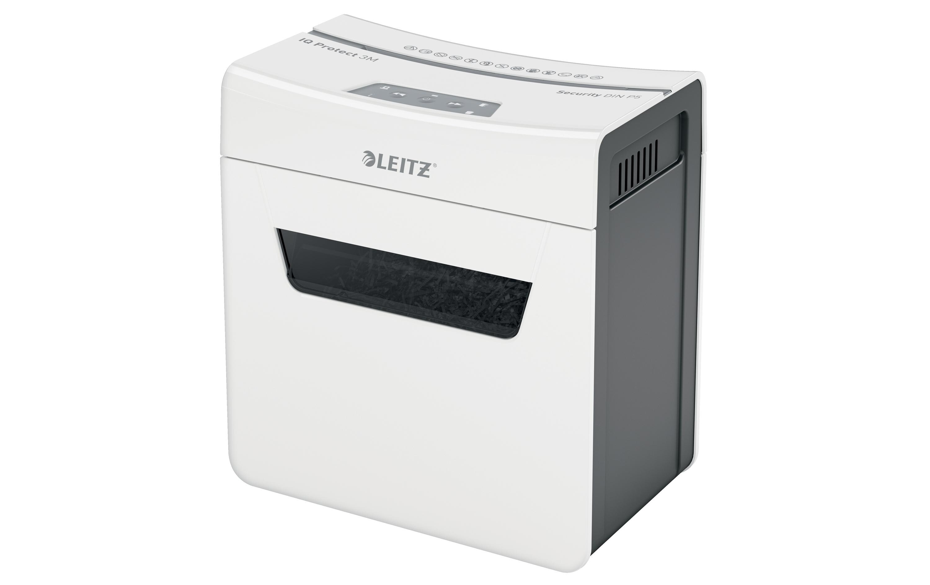 Aktenvernichter IQ Protect Premium 3M , P-5, 3 Blatt<br>Manueller Dokumentenvernichter mit Mikroschnitt für die sichere Vernichtung streng vertraulicher Unterlagen