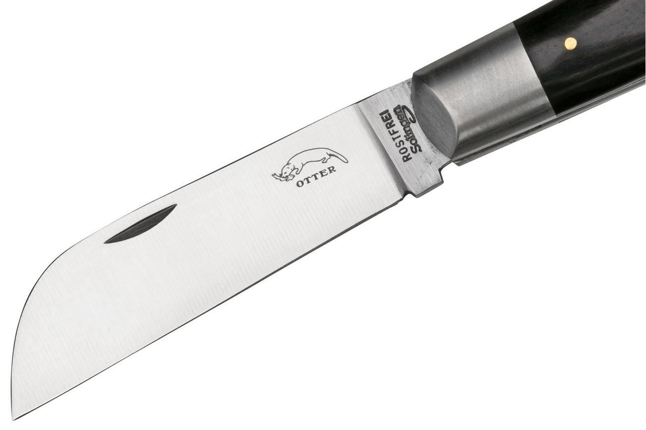 Otter Anchor Knife 173 R.m.L. Large Stainless, Grenadilla, Brass Anchor, zakmes