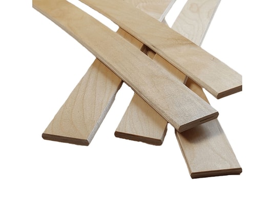 EBAC - 5 lattes bois + embouts - 680x53x8 mm - idéal réparer sommie...