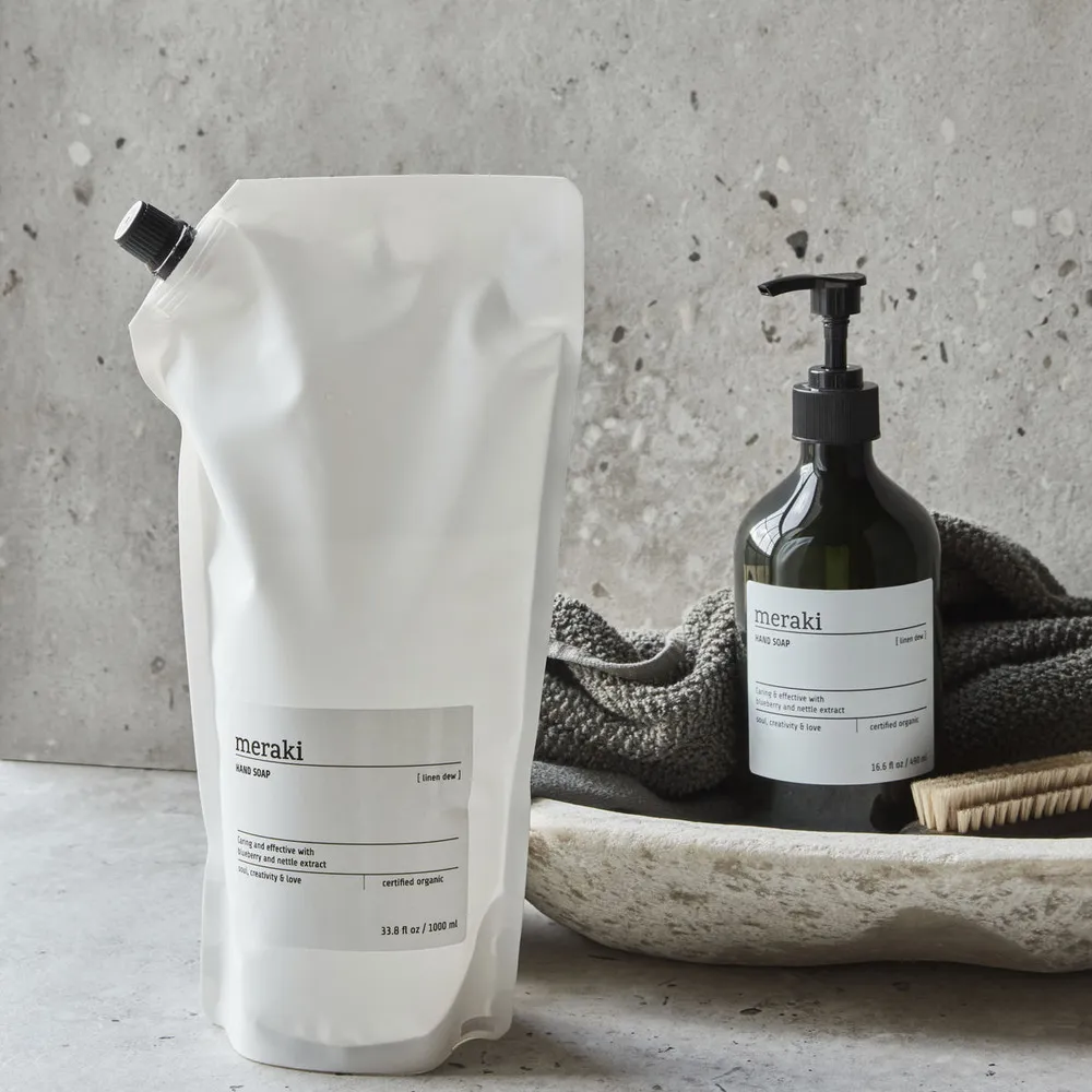 Meraki Hand Soap Refill, Linen Dew - 1000 ml.