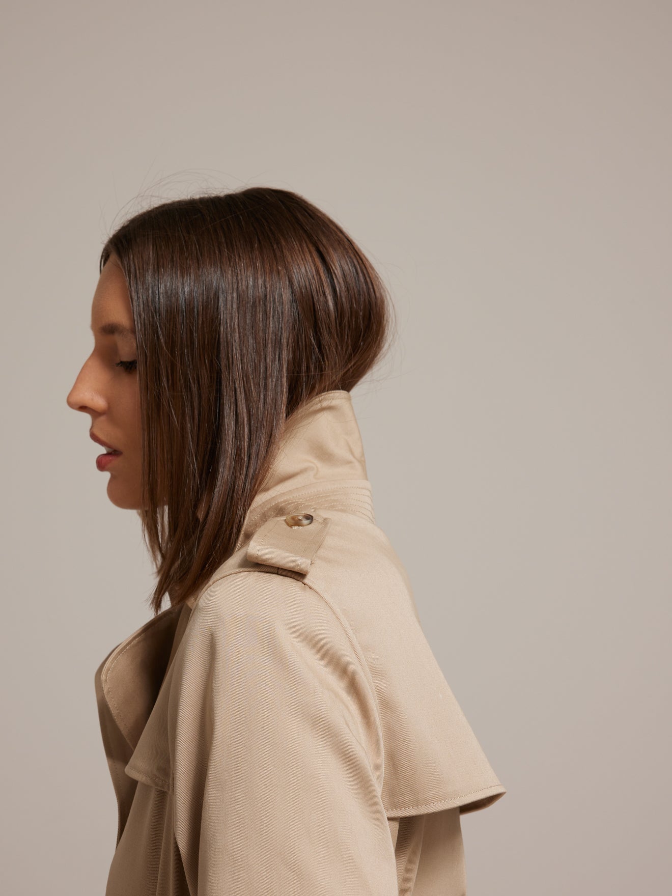 Trench long femme