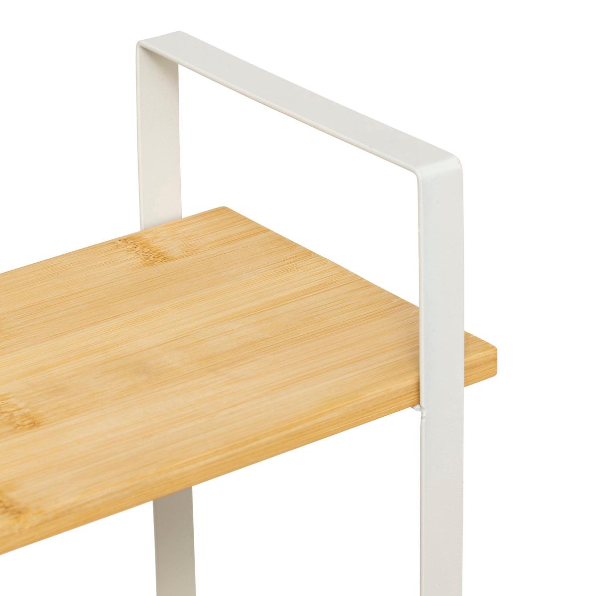 ETAGERE 2 BACS ORDERA BAMBOU BEIGE