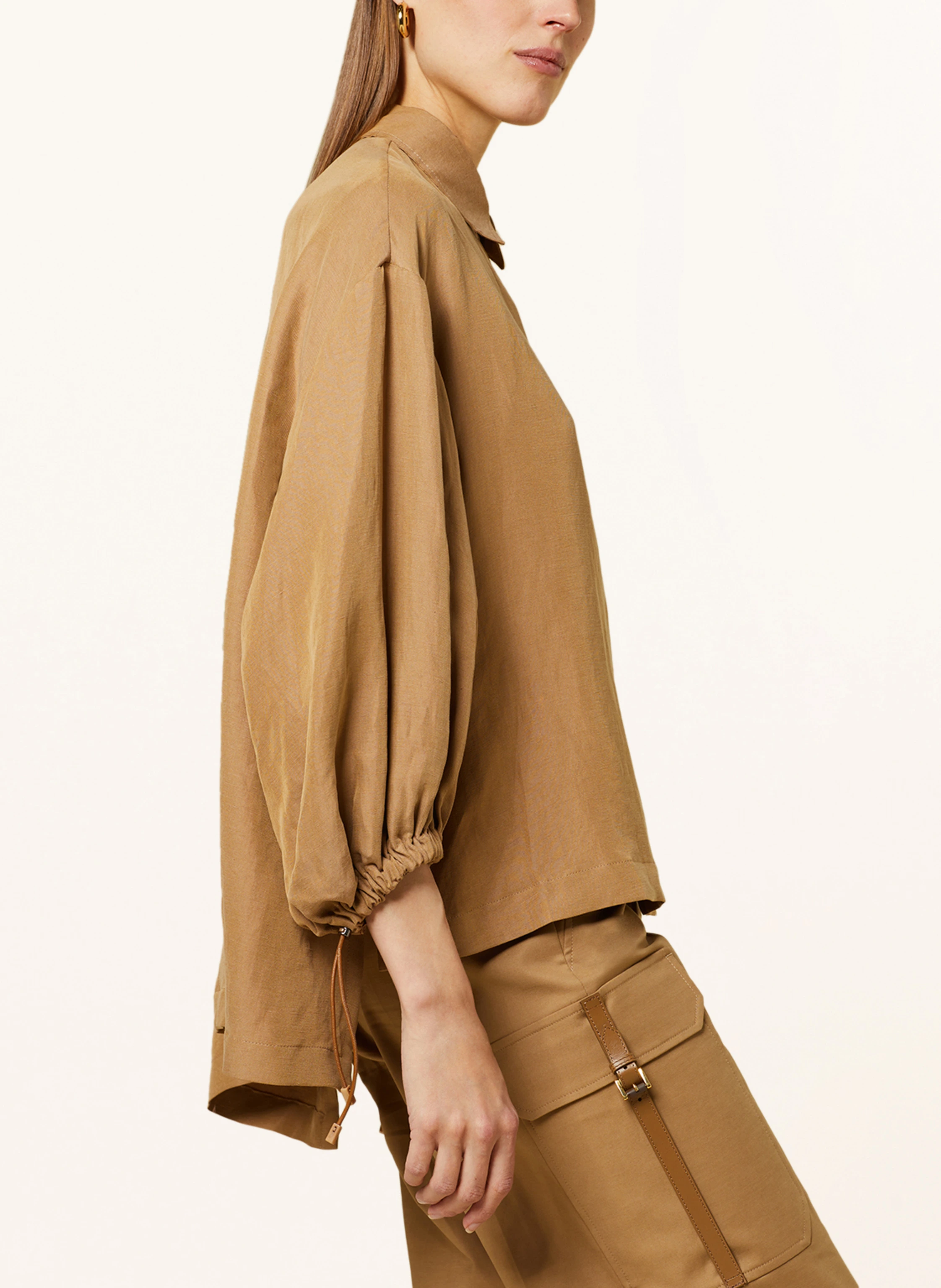 Max Mara Hemdbluse RODEO mit Leinen und Seide