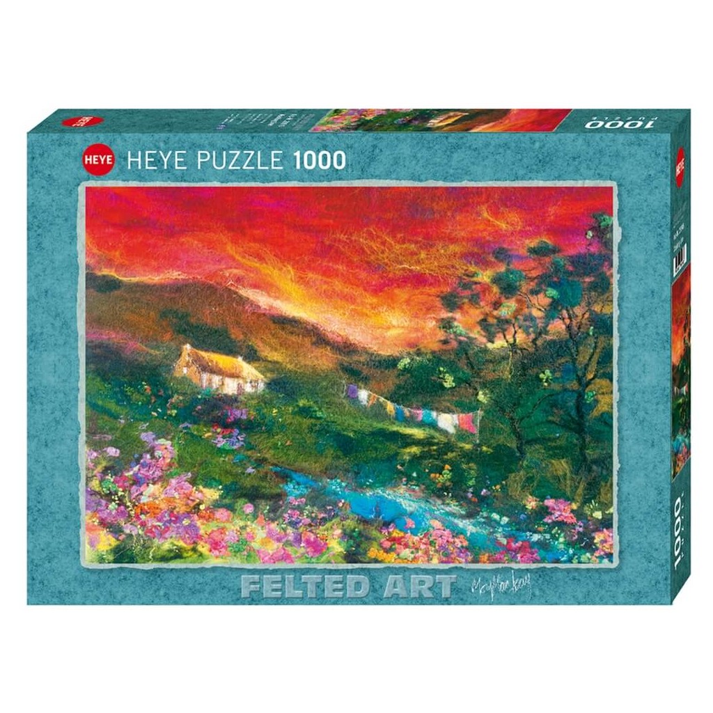 Puzzle - Washing Line - Felted Art - 1000 pièces