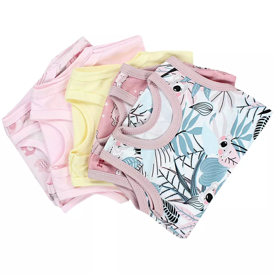 TupTam Baby Mädchen Achselbody 5er Pack rosa