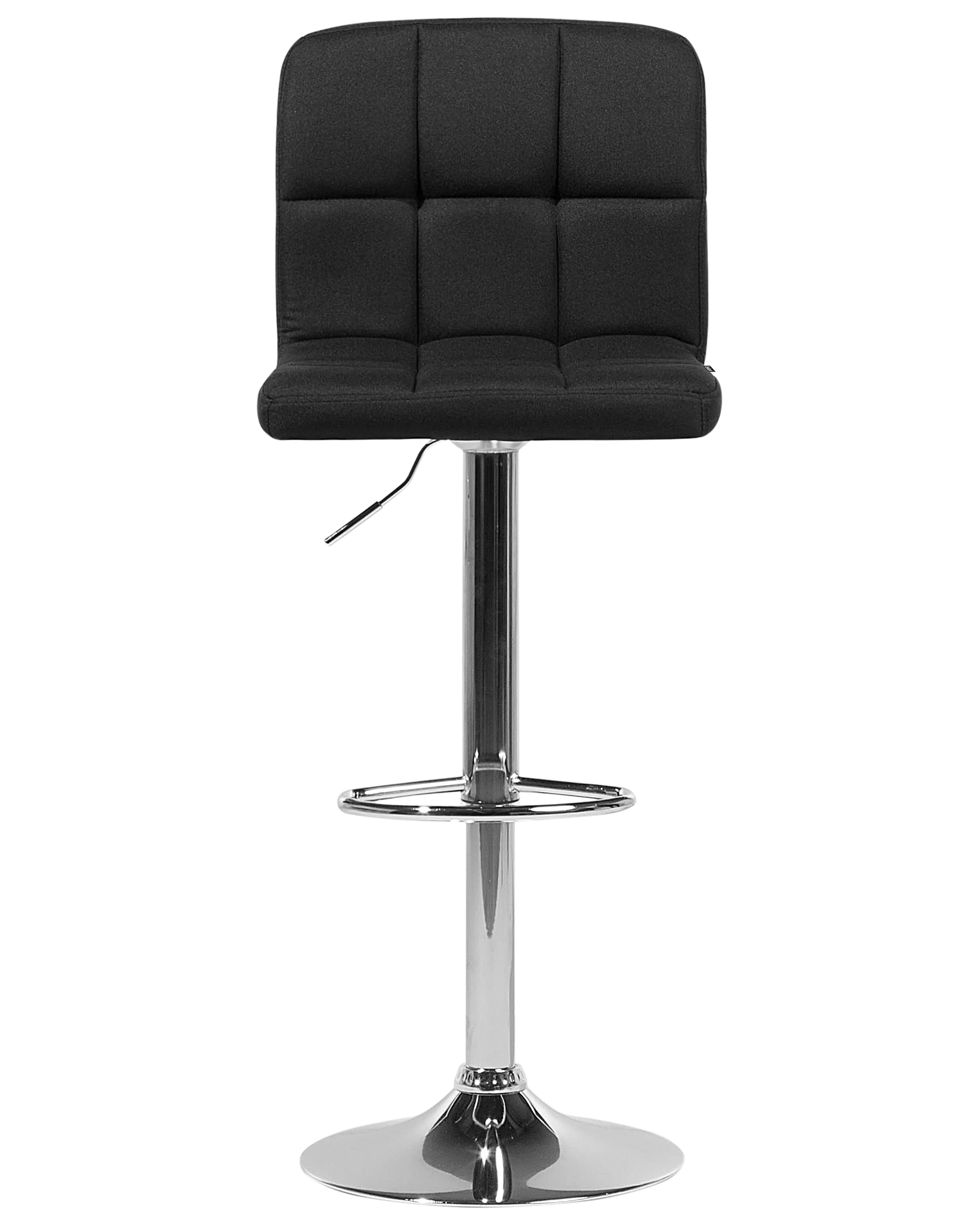 Set van 2 barstoelen MARION draaibaar Zwart